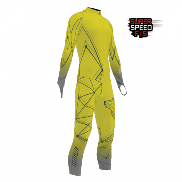 Combinaison FIS Geometric Yellow avec protections EB/VP36-GJ